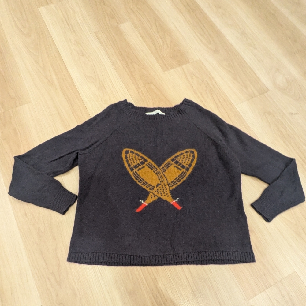 Woolrich Wool Molehair Blend Snow Shoe Sweater Size XL